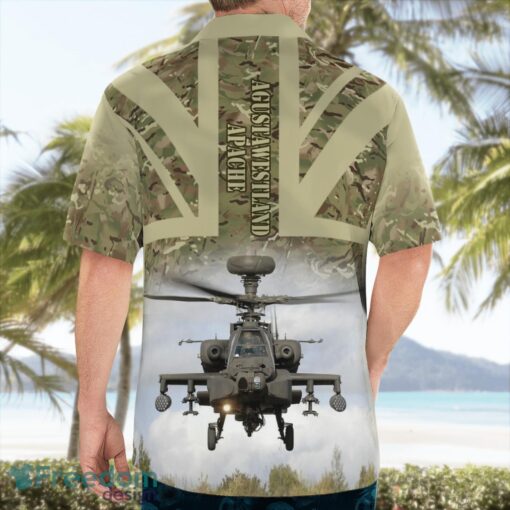 British Army AgustaWestland Apache Aloha Hawaiian Shirt Product Photo 2