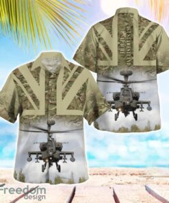 British Army AgustaWestland Apache Aloha Hawaiian Shirt