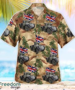 British Army Alvis Saladin 3D Summer Aloha Hawaiian Shirt Product Photo 3