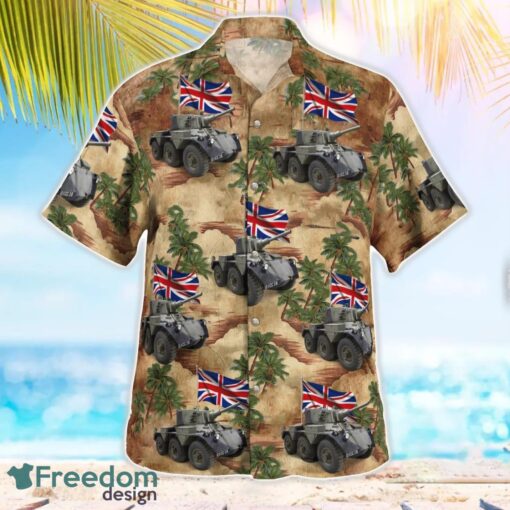 British Army Alvis Saladin 3D Summer Aloha Hawaiian Shirt Product Photo 3