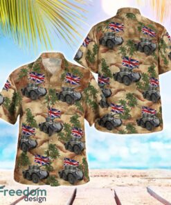 British Army Alvis Saladin 3D Summer Aloha Hawaiian Shirt