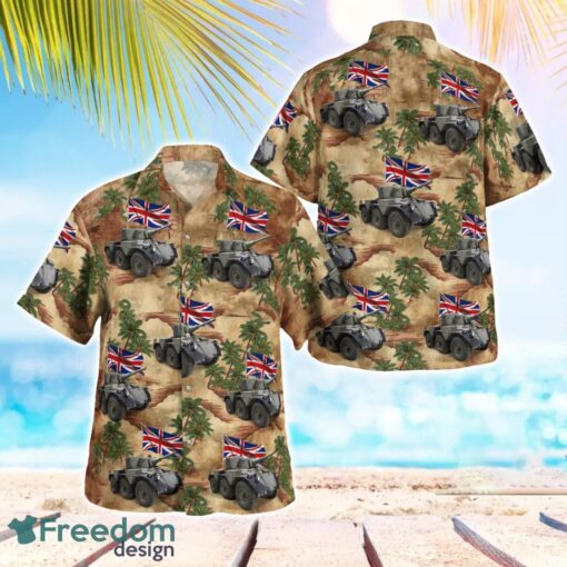 British Army Alvis Saladin 3D Summer Aloha Hawaiian Shirt Product Photo 1