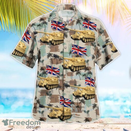 British Army AS-90 3D Summer Aloha Hawaiian Shirt Product Photo 3