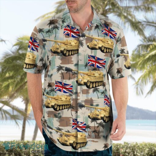 British Army AS-90 3D Summer Aloha Hawaiian Shirt Product Photo 4