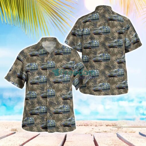 British Army AS90 155mm Self-propelled Gun Hawaiian Shirt Beach Summer Shirt Product Photo 1