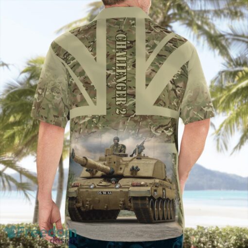 British Army Challenger 2 Main Battle Tank Aloha Hawaiian Shirt Product Photo 2