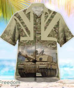 British Army Challenger 2 Main Battle Tank Aloha Hawaiian Shirt Product Photo 3