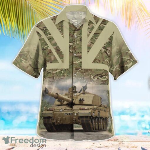 British Army Challenger 2 Main Battle Tank Aloha Hawaiian Shirt Product Photo 3