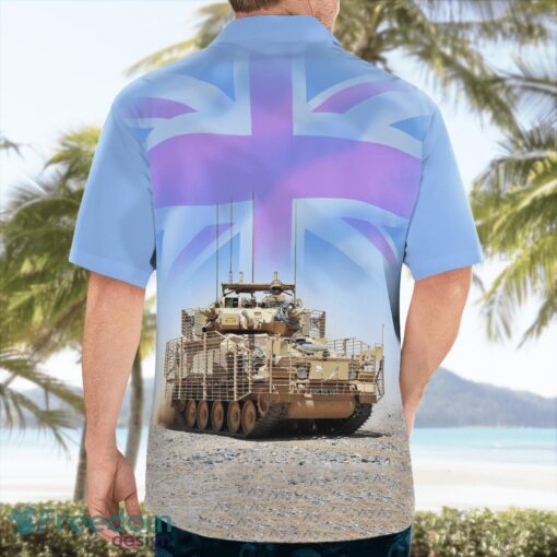 British Army CVR(T) Armoured Fighting Vehicle Beach Hawaiian Shirt Product Photo 2