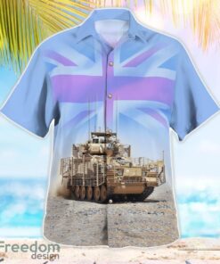 British Army CVR(T) Armoured Fighting Vehicle Beach Hawaiian Shirt Product Photo 3