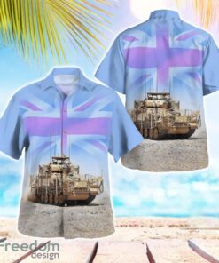 British Army CVR(T) Armoured Fighting Vehicle Beach Hawaiian Shirt