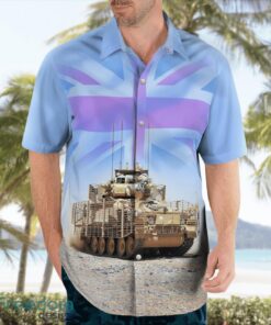 British Army CVR(T) Armoured Fighting Vehicle Beach Hawaiian Shirt Product Photo 4