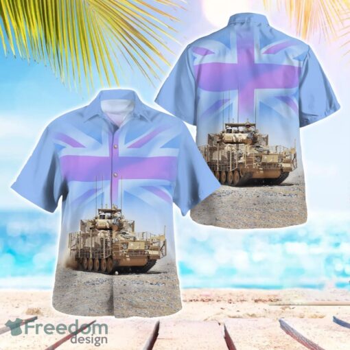 British Army CVR(T) Armoured Fighting Vehicle Beach Hawaiian Shirt Product Photo 1