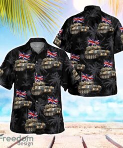 British Army FV107 Scimitar 3D Summer Aloha Hawaiian Shirt