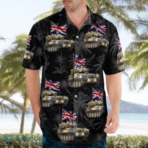 British Army FV107 Scimitar 3D Summer Aloha Hawaiian Shirt Product Photo 4