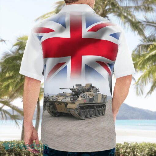 British Army FV510 Warrior Infantry Section Vehicle Beach Hawaiian Shirt Product Photo 2