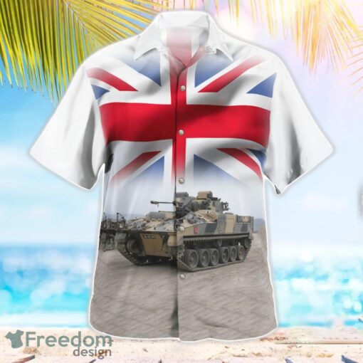 British Army FV510 Warrior Infantry Section Vehicle Beach Hawaiian Shirt Product Photo 3