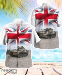 British Army FV510 Warrior Infantry Section Vehicle Beach Hawaiian Shirt