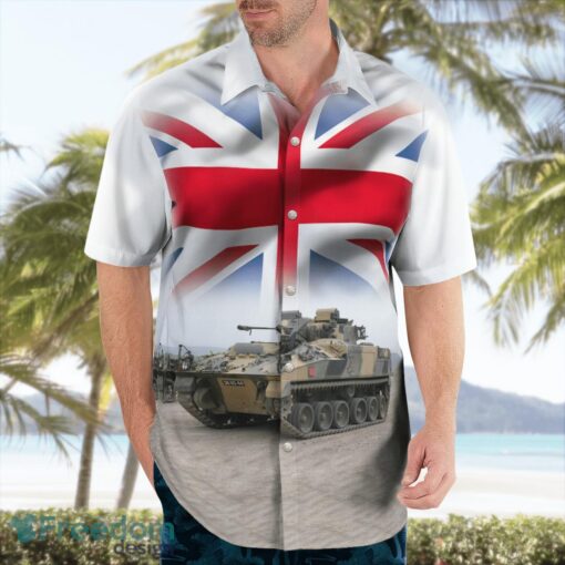 British Army FV510 Warrior Infantry Section Vehicle Beach Hawaiian Shirt Product Photo 4