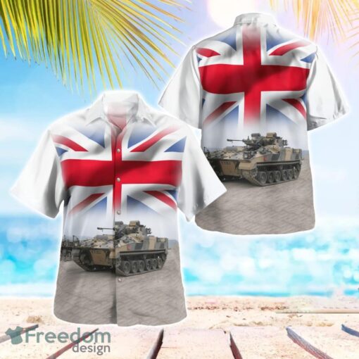 British Army FV510 Warrior Infantry Section Vehicle Beach Hawaiian Shirt Product Photo 1