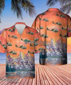 British Army Gazelle AH1 Hawaiian Shirt Beach Summer Shirt