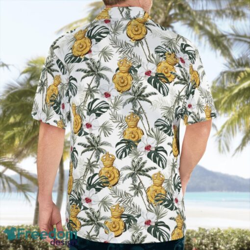 British Army Queen's Own Yorkshire Dragoons 3D Hawaiian Shirt Product Photo 2