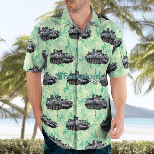 British Army Spartan Armoured Personnel Carrier Hawaiian Shirt Beach Summer Shirt Product Photo 2