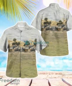 British Army Warrior Armoured Fighting Vehicle Hawaiian Shirt Beach Summer Shirt Product Photo 1