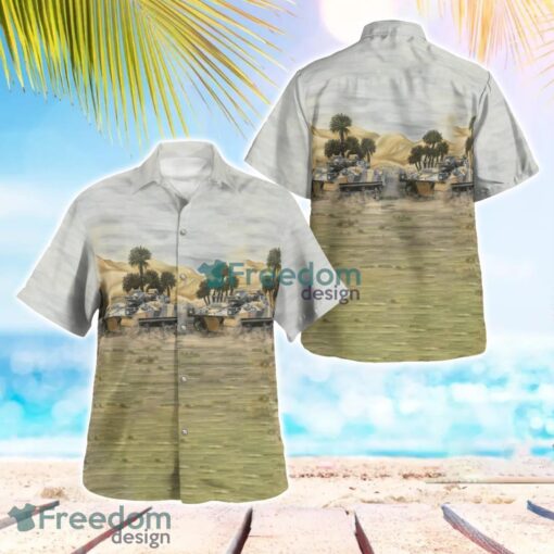 British Army Warrior Armoured Fighting Vehicle Hawaiian Shirt Beach Summer Shirt Product Photo 1