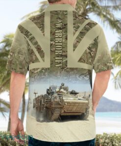 British Army Warrior IFV Aloha Hawaiian Shirt Product Photo 2