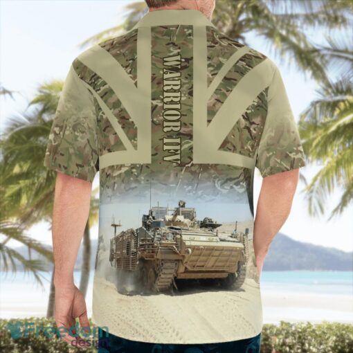 British Army Warrior IFV Aloha Hawaiian Shirt Product Photo 2