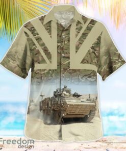 British Army Warrior IFV Aloha Hawaiian Shirt Product Photo 3