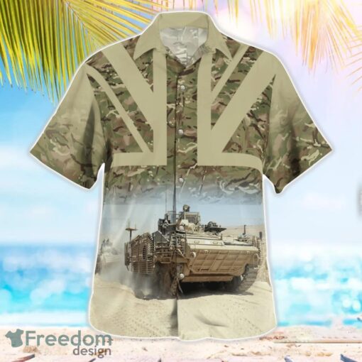 British Army Warrior IFV Aloha Hawaiian Shirt Product Photo 3