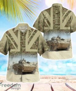 British Army Warrior IFV Aloha Hawaiian Shirt Product Photo 1