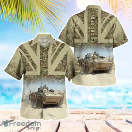 British Army Warrior IFV Aloha Hawaiian Shirt Product Photo 1