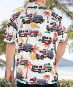 British Columbia, Cowichan Bay Fire Rescue Beach Hawaiian Shirt Product Photo 2