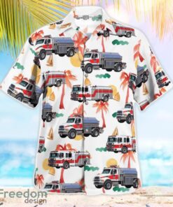 British Columbia, Cowichan Bay Fire Rescue Beach Hawaiian Shirt Product Photo 3