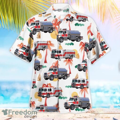 British Columbia, Cowichan Bay Fire Rescue Beach Hawaiian Shirt Product Photo 3