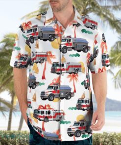 British Columbia, Cowichan Bay Fire Rescue Beach Hawaiian Shirt Product Photo 4