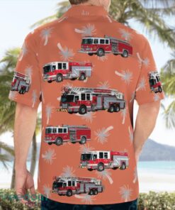 British Columbia, Richmond Fire Rescue Department Aloha Hawaiian Shirt Product Photo 2