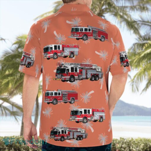 British Columbia, Richmond Fire Rescue Department Aloha Hawaiian Shirt Product Photo 2