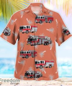 British Columbia, Richmond Fire Rescue Department Aloha Hawaiian Shirt Product Photo 3