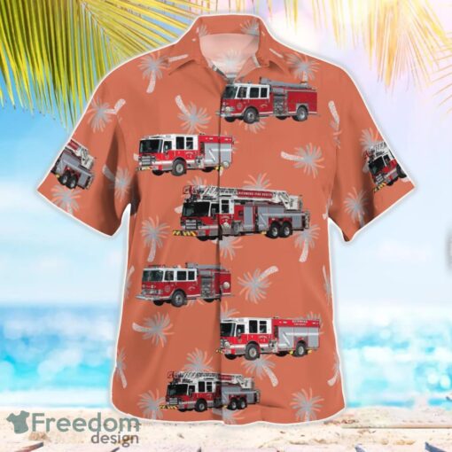 British Columbia, Richmond Fire Rescue Department Aloha Hawaiian Shirt Product Photo 3