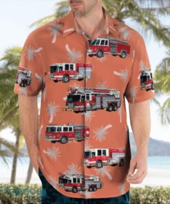 British Columbia, Richmond Fire Rescue Department Aloha Hawaiian Shirt Product Photo 4