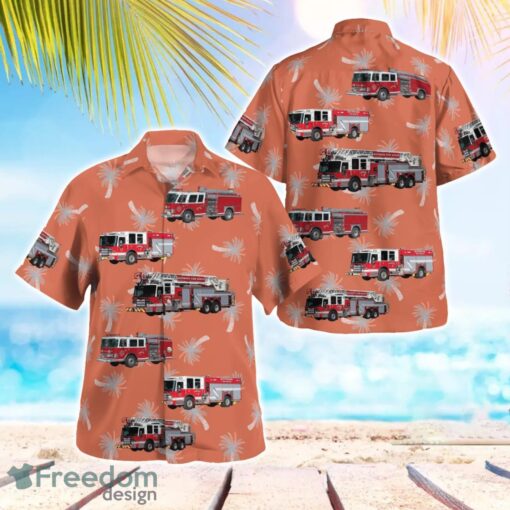 British Columbia, Richmond Fire Rescue Department Aloha Hawaiian Shirt Product Photo 1