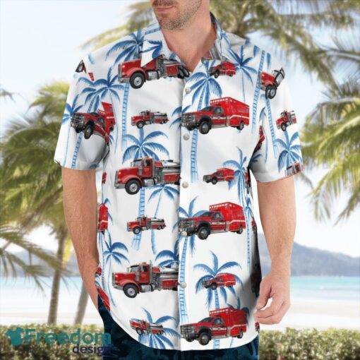 Brookfield Volunteer Fire Company, CT Hawaiian Shirt Beach Summer Shirt Product Photo 4