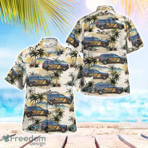 Brookhaven GA Police 3D Summer Aloha Hawaiian Shirt Product Photo 1