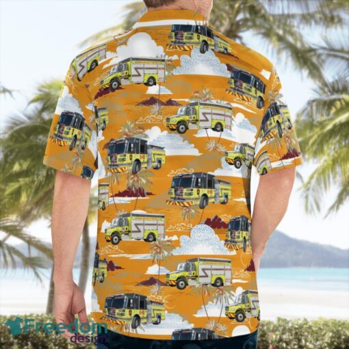 Brooksville, Hernando County, Florida, Hernando County Fire & Emergency Services Summer Hawaiian Shirt For Men Women Product Photo 2