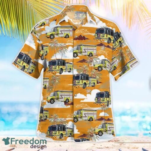 Brooksville, Hernando County, Florida, Hernando County Fire & Emergency Services Summer Hawaiian Shirt For Men Women Product Photo 3