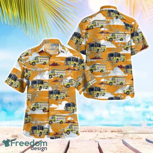 Brooksville, Hernando County, Florida, Hernando County Fire & Emergency Services Summer Hawaiian Shirt For Men Women Product Photo 1